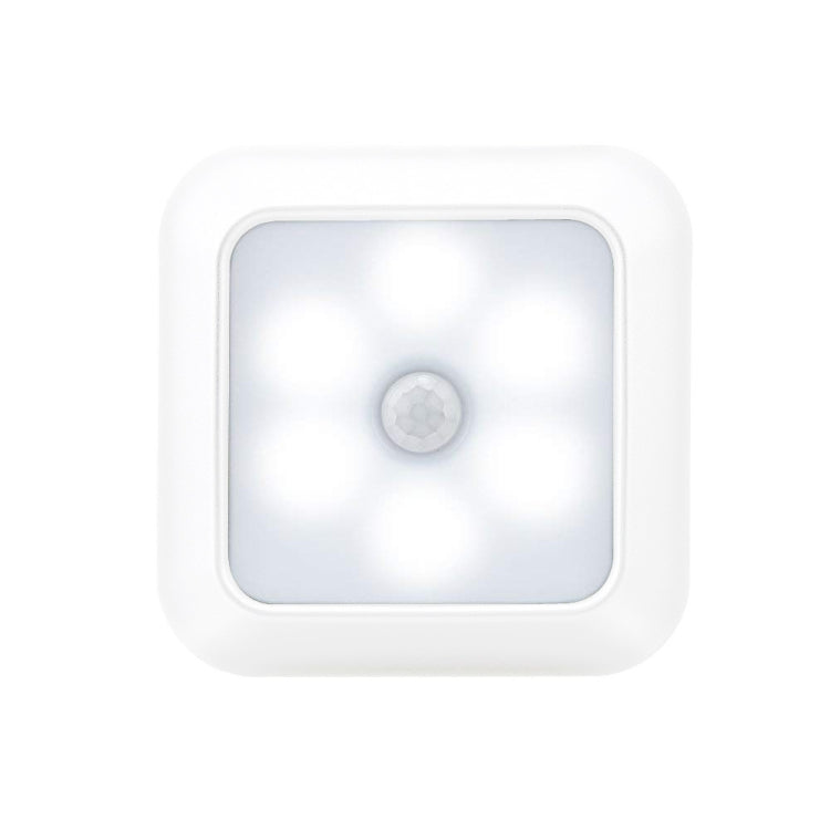 1143 Human Body Sensation Night Light Smart Home Sensing Lights, Silver White Light, Silver Warm Light, White Shell White Light, White Shell Warm Light White Shell White Light