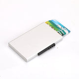 RFID Anti-Theft And Anti-Magnetic Aluminum Alloy Credit Card Case, Red, Blue, Black, Golden, Silver, Gray