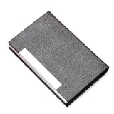 Stainless Steel Business Card Holder, Red, Blue, Black, Brown, White, Gray, Bronze