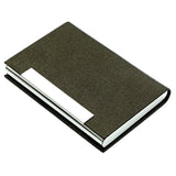 Stainless Steel Business Card Holder, Red, Blue, Black, Brown, White, Gray, Bronze