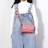 Ladies Wallet Large Capacity Multi-Function Shoulder Bag, Red, Wine Red, Blue, Black, Pink, Brown, Gray