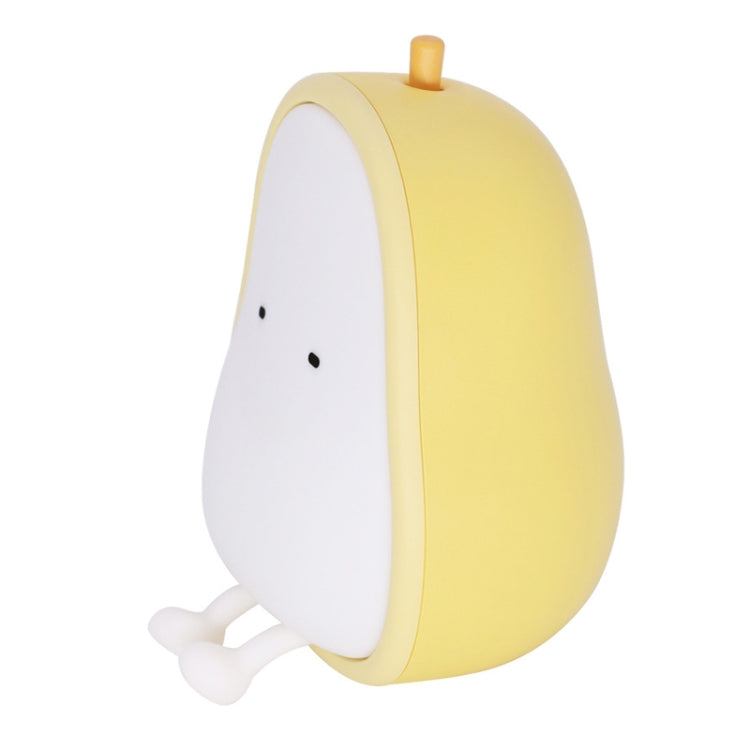 Pear Shape Night Light Silicone Soft Bedroom Warm Light LED Night Light, Pear Shape