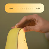 Pear Shape Night Light Silicone Soft Bedroom Warm Light LED Night Light, Pear Shape