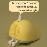 Pear Shape Night Light Silicone Soft Bedroom Warm Light LED Night Light, Pear Shape