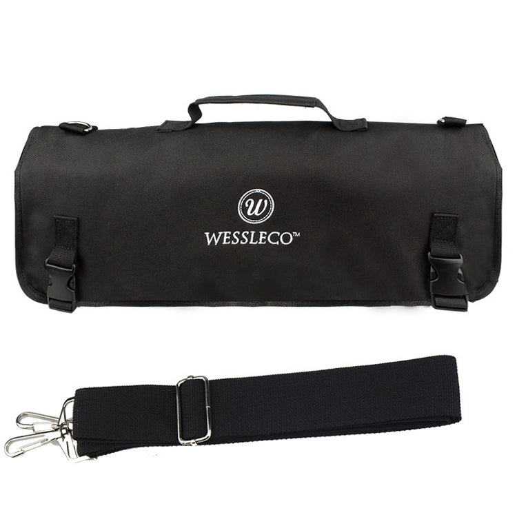 WESSLECO Chef Knife Storage Bag Knife Roll Bag, WESSLECO Black WESSLECO Black