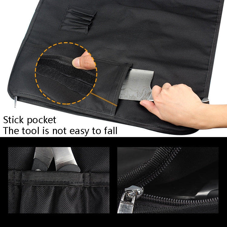 WESSLECO Chef Knife Storage Bag Knife Roll Bag, WESSLECO Black