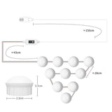 LED Makeup Mirror Light Beauty Fill Light Hand Sweep Sensor Mirror Front Light, 2 Bulbs, 6 Bulbs, 10 Bulbs, 14 Bulbs