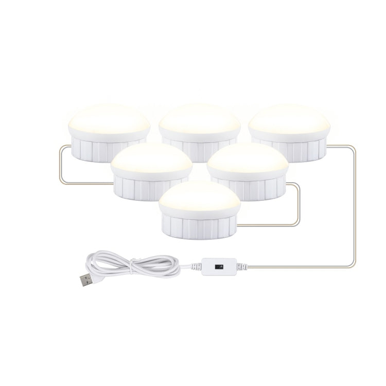 LED Makeup Mirror Light Beauty Fill Light Hand Sweep Sensor Mirror Front Light, 2 Bulbs, 6 Bulbs, 10 Bulbs, 14 Bulbs