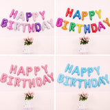 2 PCS 16 Inch Happy Birthday Letter Aluminum Film Balloon Birthday Party Decoration Specification：