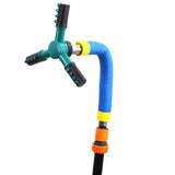 Trampoline 360 Degree Automatic Rotating Sprinkler Gardening Water Toy,Size:, Large (Green), Small (Blue) Large (Green)