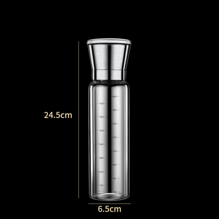 304 Stainless Steel Sea Salt Pepper Grinder Home Pepper Coffee Manual Grinding Bottle, 2 PCS 200ml, 270ml, 450ml