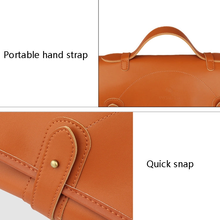 WESSLECO Chef Knife Storage Bag Portable Roll Knife Storage Bag, Portable Roll Black, WESSLECO Brown