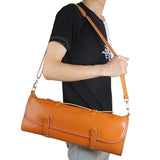 WESSLECO Chef Knife Storage Bag Portable Roll Knife Storage Bag, Portable Roll Black, WESSLECO Brown