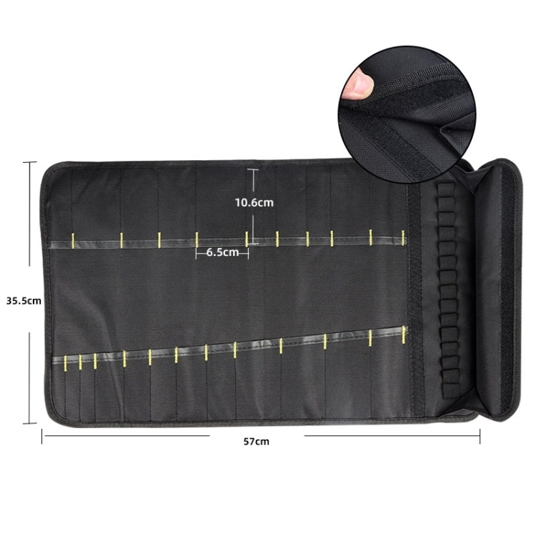 Chef Knife Storage Bag Portable Reel Knife Bag, Black, Blue