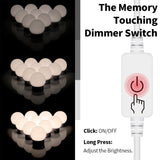 3 Color Temperature Mirror Front Lamp USB Simple Bathroom Makeup Light Bulbs, 2 LEDs, 6 LEDs, 10 LEDs, 14 LEDs