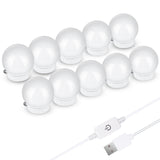 LED Mirror Front Lamp USB Adjustable Brightness Makeup Fill Light Bulbs, 2 LEDs, 6 LEDs, 10 LEDs, 14 LEDs