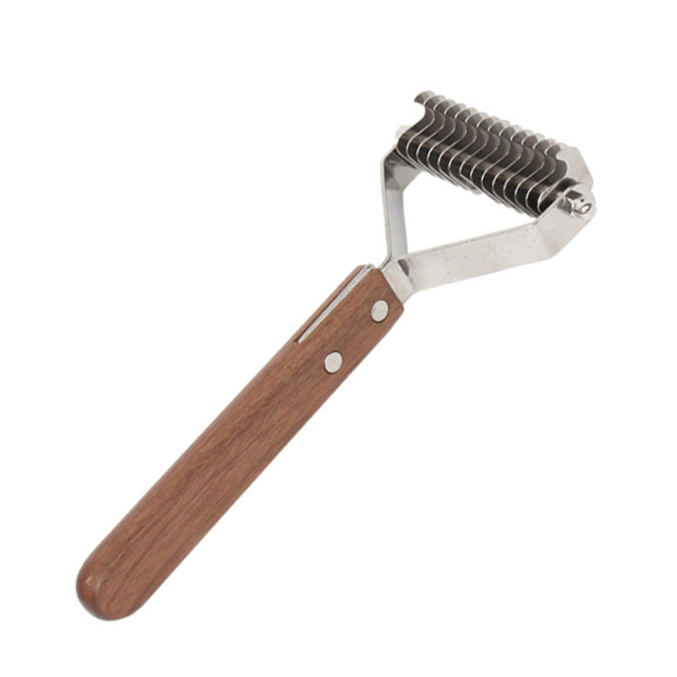 Walnut Pet Stainless Steel Cleaning And Grooming Comb, Small, Large, Double-sided Large