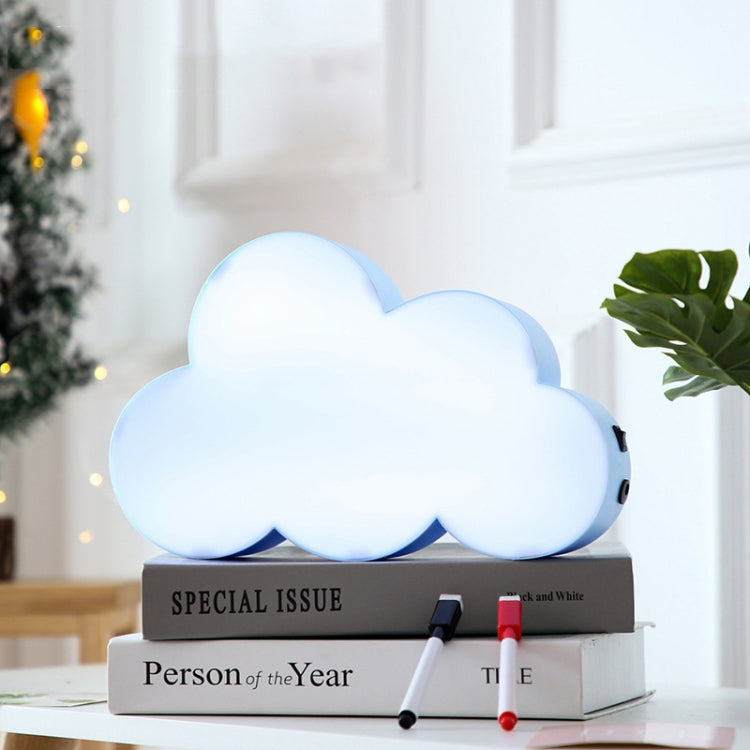 HS-007 LED Letter DIY Cloud Erasable Message Board Confession Lamp, White, Black, Pink, Blue