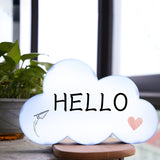 HS-007 LED Letter DIY Cloud Erasable Message Board Confession Lamp, White, Black, Pink, Blue