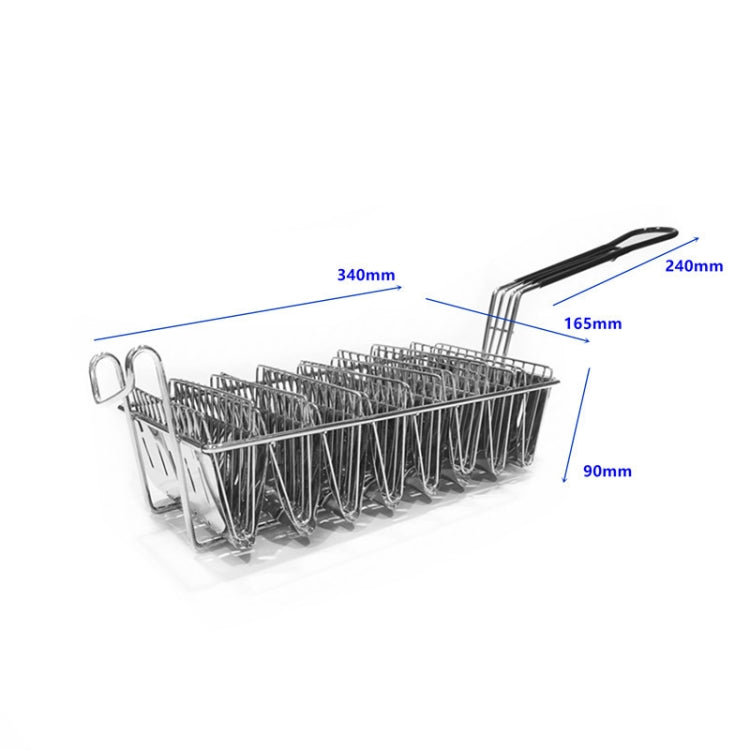 Stainless Steel Taco Tortilla Crust V-Shaping Tool ,Style:, 8 Grid Fried Basket