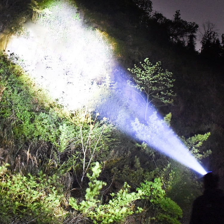 TG-TD009 LED Strong Headlamp Head-Mounted USB Rechargeable Zoom Sensor Headlamp, White Light, Yellow Light