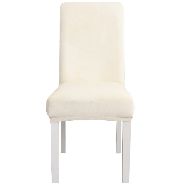 Simple Soft High Elastic Thickening Velvet Semi-Interior Chair Cover Hotel Chair Cover, Coffee Gray, Yellow Green, Wine Red, Navy, Black, Dark Green, White, Peacock Blue, Light Gray, Carbon Gray, Camel, Royal Blue, Beige, Grape Purple, Red, Orange     ...