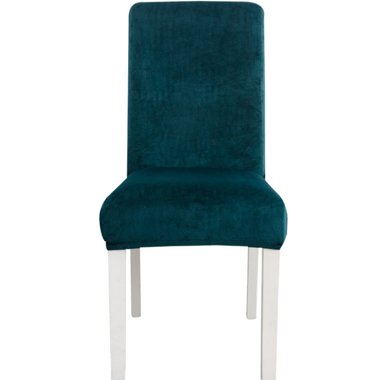 Simple Soft High Elastic Thickening Velvet Semi-Interior Chair Cover Hotel Chair Cover, Coffee Gray, Yellow Green, Wine Red, Navy, Black, Dark Green, White, Peacock Blue, Light Gray, Carbon Gray, Camel, Royal Blue, Beige, Grape Purple, Red, Orange     ...