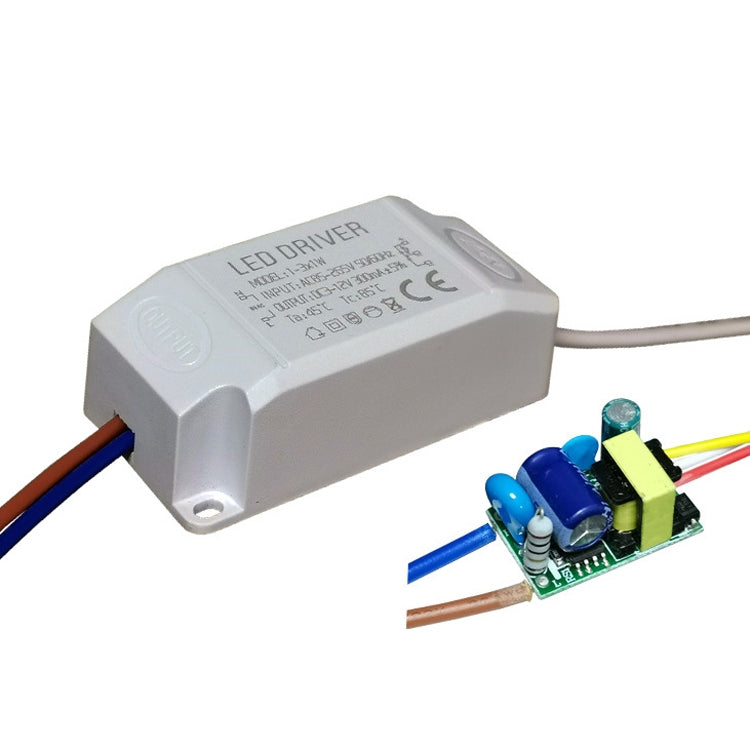 Two-Color Isolation Drive Power Supply 85-265V Wide Pressure Bulb / Downlight / Ceiling Light Drive Power Supply, 3 PCS 1-3W, 3 PCS 4-7W, 2 PCS 8-12W, 2 PCS 12-18W, 18-25W, 25-36W
