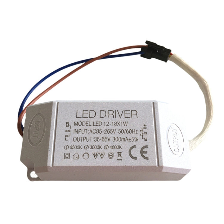 Two-Color Isolation Drive Power Supply 85-265V Wide Pressure Bulb / Downlight / Ceiling Light Drive Power Supply, 3 PCS 1-3W, 3 PCS 4-7W, 2 PCS 8-12W, 2 PCS 12-18W, 18-25W, 25-36W