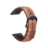 Smart Quick Release Watch Strap Crazy Horse Leather Retro Strap For Samsung Huawei,Size:, 20mm (Dark Brown Black Buckle), 20mm (Deep Brown Silver Buckle), 20mm (Light Brown Black Buckle), 20mm (Light Brown Silver Buckle), 20mm (Black And Black Buckle)...