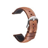 Smart Quick Release Watch Strap Crazy Horse Leather Retro Strap For Samsung Huawei,Size:, 20mm (Dark Brown Black Buckle), 20mm (Deep Brown Silver Buckle), 20mm (Light Brown Black Buckle), 20mm (Light Brown Silver Buckle), 20mm (Black And Black Buckle)...