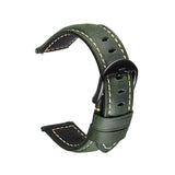 Smart Quick Release Watch Strap Crazy Horse Leather Retro Strap For Samsung Huawei,Size:, 20mm (Dark Brown Black Buckle), 20mm (Deep Brown Silver Buckle), 20mm (Light Brown Black Buckle), 20mm (Light Brown Silver Buckle), 20mm (Black And Black Buckle)...