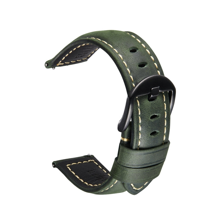 Smart Quick Release Watch Strap Crazy Horse Leather Retro Strap For Samsung Huawei,Size:, 20mm (Dark Brown Black Buckle), 20mm (Deep Brown Silver Buckle), 20mm (Light Brown Black Buckle), 20mm (Light Brown Silver Buckle), 20mm (Black And Black Buckle)...