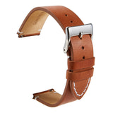 First Layer Retro Cowhide Frosted Bottom Leather Quick Release Ultra-Thin Universal Watch Strap, Size：, 16mm, 18mm, 20mm, 22mm, 24mm