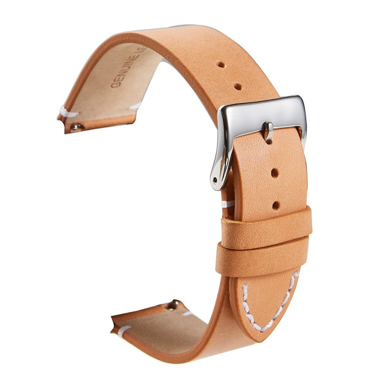First Layer Retro Cowhide Frosted Bottom Leather Quick Release Ultra-Thin Universal Watch Strap, Size：, 16mm, 18mm, 20mm, 22mm, 24mm