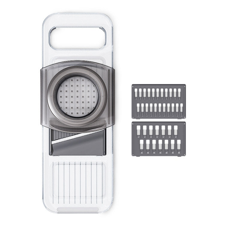Multi-Function Slicker Kitchen Gadget Potato Slice Grater, Three Knives Gray, Six Knives Gray