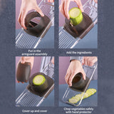 Multi-Function Slicker Kitchen Gadget Potato Slice Grater, Three Knives Gray, Six Knives Gray