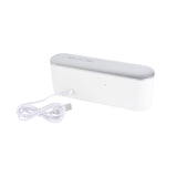 Home LED Mirror Multifunction Electronic Clock Mirror Clock Household Thermometer, Red Word, White Word, Blue Word