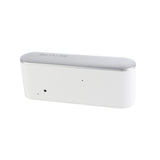 Home LED Mirror Multifunction Electronic Clock Mirror Clock Household Thermometer, Red Word, White Word, Blue Word