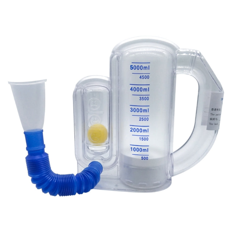 Respiratory Training Device Lung Capacity Training Pulmonary Function Exercise Rehabilitation Device, Three Ball, Single Ball 3000ml, Single Ball 5000ml