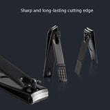 18 In 1 Nail Clippers Home Pedicure and Nail Care Tools, Black Red, Black Yellow