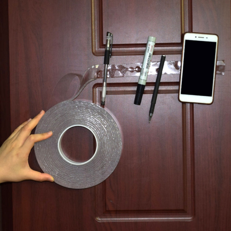 Transparent Double-Sided Adhesive Nanotic Tape Water Washing Non-Trace Tape, 1x30x1000mm, 1x30x2000mm, 1x30x3000mm, 1x30x5000mm, 2x30x1000mm, 2x30x2000mm, 2mm x 3cm x 3m, 2x30x5000mm