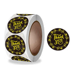 Thank You Hot Stamping Sticker Floral Wedding Gift Decoration Label, K-80-25mm, K-81-25mm K-81-25mm