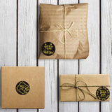 Thank You Hot Stamping Sticker Floral Wedding Gift Decoration Label, K-80-25mm, K-81-25mm