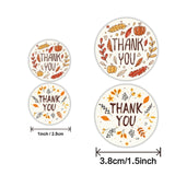 2 Rolls K-54 Thank You Floral Gift Decoration Sticker Label, Size: 2.5cm, 2.5cm, 3.8cm