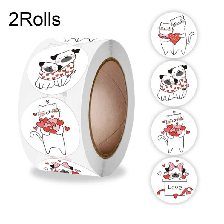2 Rolls K-92 Animal Seal Sticker Gift Decoration Label, K-92 Sticker K-92 Sticker