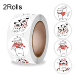 2 Rolls K-92 Animal Seal Sticker Gift Decoration Label, K-92 Sticker K-92 Sticker