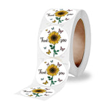 2 Rolls Animal Decoration Envelope Sealing Sticker Thank You Label, 2.5cm