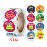2 Rolls Birthday Sticker Gift Decoration Sealing Sticker, 2.5cm / 1inch
