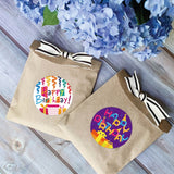 2 Rolls Birthday Sticker Gift Decoration Sealing Sticker, 2.5cm / 1inch